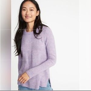 Gap Wool Blend Crewneck Sweater Women XS Lavender